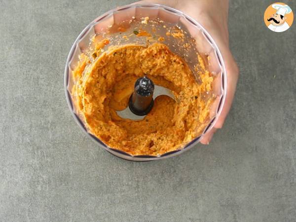 Sauce pesto rouge - Préparation etape 2