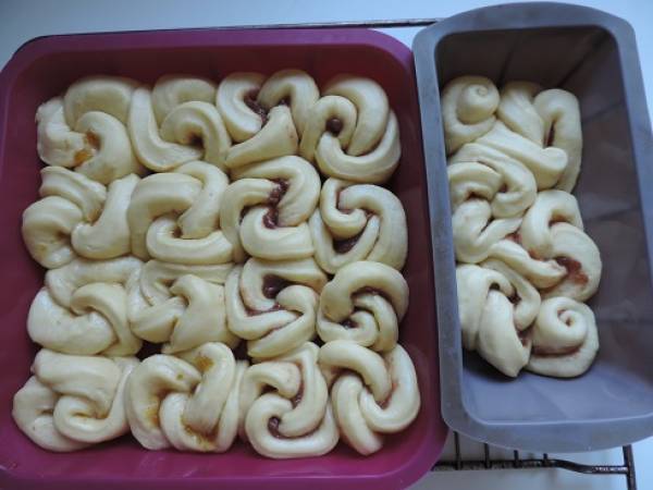 Brioche bouclette à la crème de marron ou confiture de figues - Préparation etape 5