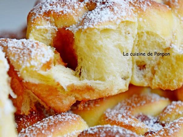 Brioche bouclette à la crème de marron ou confiture de figues - Préparation etape 6