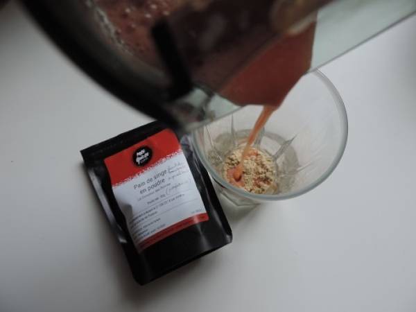 Jus aux agrumes et pain de singe, vegan - Préparation etape 2