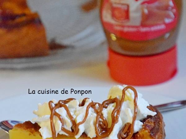 Far au jus de clémentine garni de chantilly et confiture de lait - Préparation etape 5