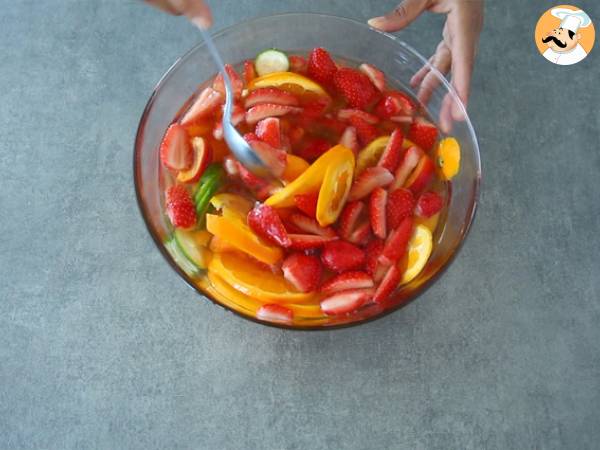 Sangria au vin blanc - Sangria blanche - Préparation etape 4