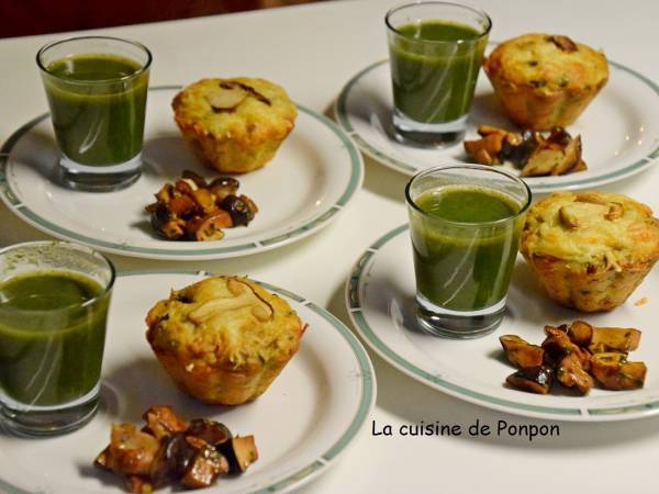 Muffin aux champignons des bois - Préparation etape 1