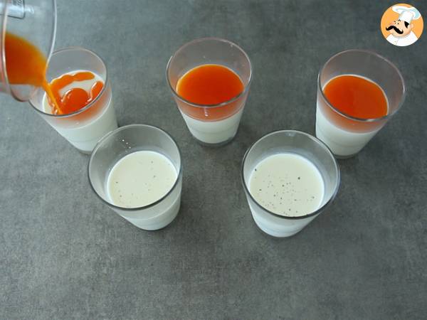 Panna cotta à la vanille et son coulis d'abricots - Préparation etape 5