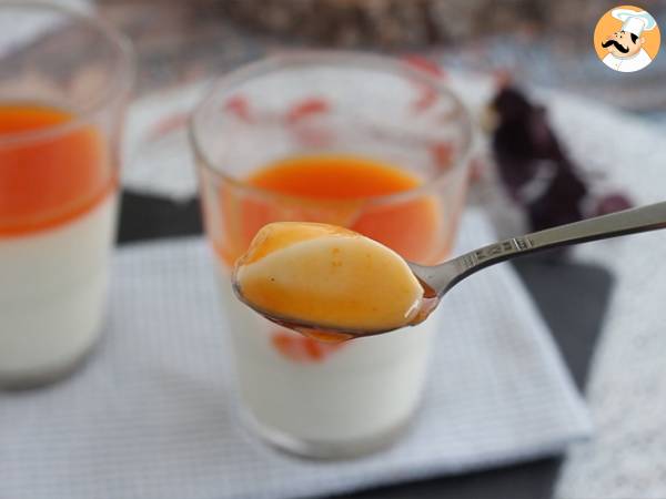 Panna cotta à la vanille et son coulis d'abricots - Préparation etape 6