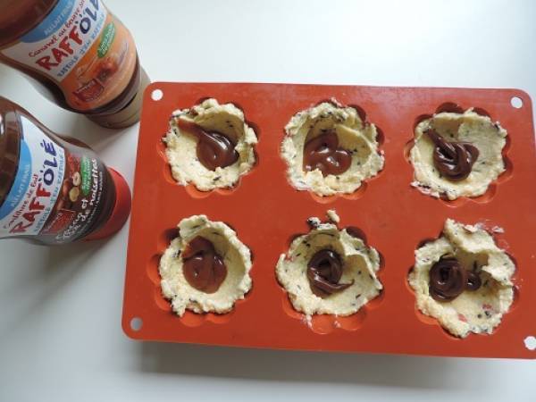 Muffin au coeur caramel au beurre salé, sans farine - Préparation etape 2