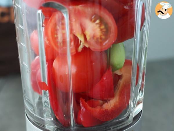 Gaspacho facile et frais - Préparation etape 1