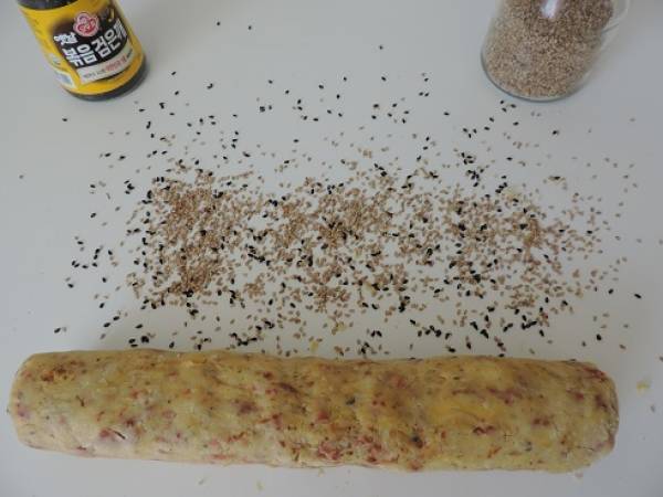 Sablés au pesto de tomates et chorizo - Préparation etape 2