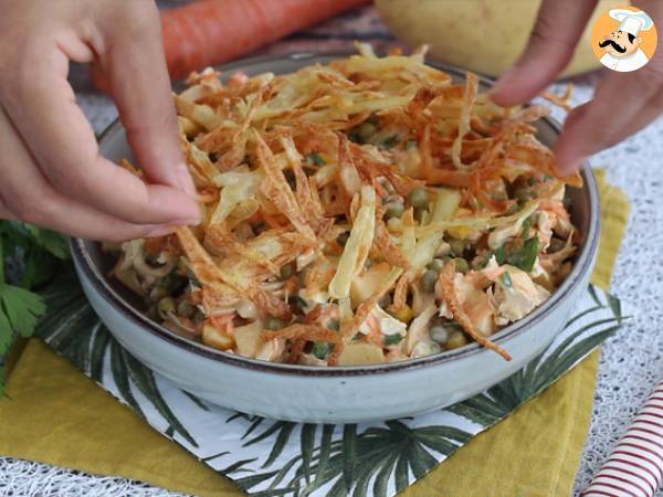 Salpicão - Salade brésilienne - Préparation etape 7