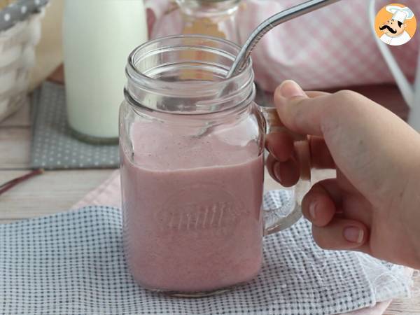 Milkshake Vegan aux fruits rouges - Préparation etape 3