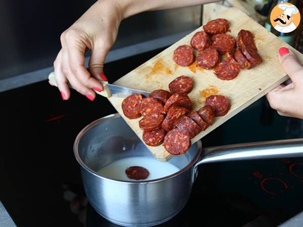 Rillettes de chorizo facile et rapide - Préparation etape 2