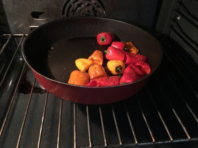 Poivrons farcis à la ricotta - Préparation etape 1