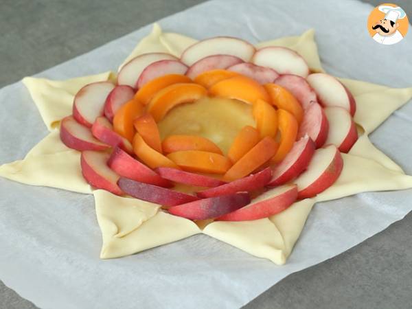Tarte étoile aux fruits - Préparation etape 3