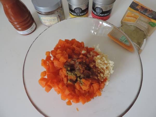 Carottes à la chermoula, végétarien! - Préparation etape 1