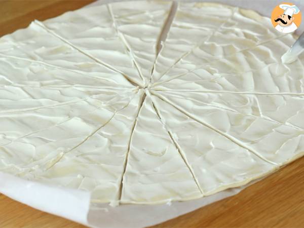 Croissants feuilletés jambon / fromage frais - Préparation etape 1