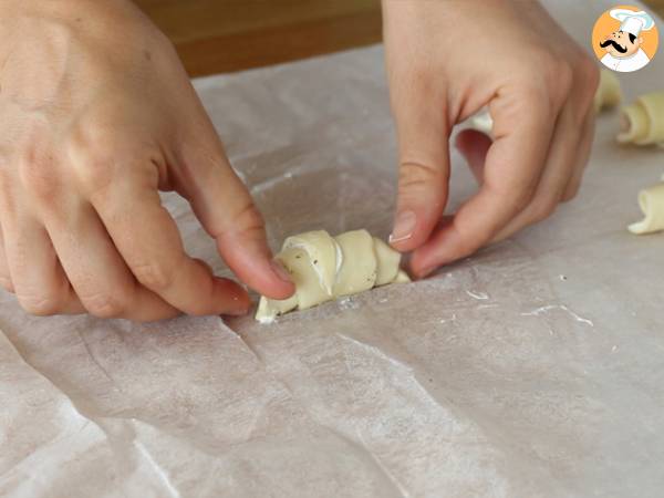 Croissants feuilletés jambon / fromage frais - Préparation etape 4