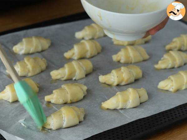 Croissants feuilletés jambon / fromage frais - Préparation etape 5
