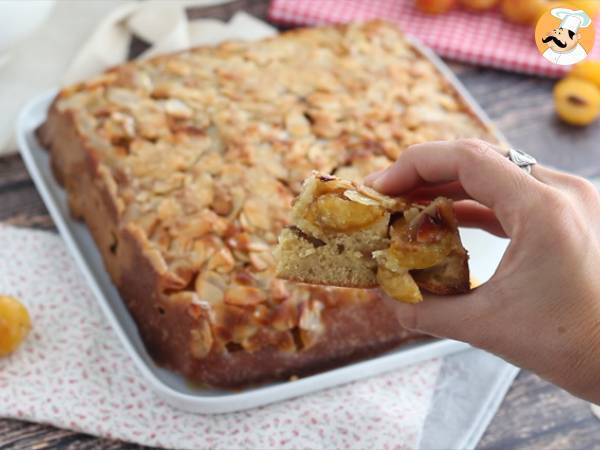Gâteau renversé aux mirabelles et amandes - Préparation etape 8