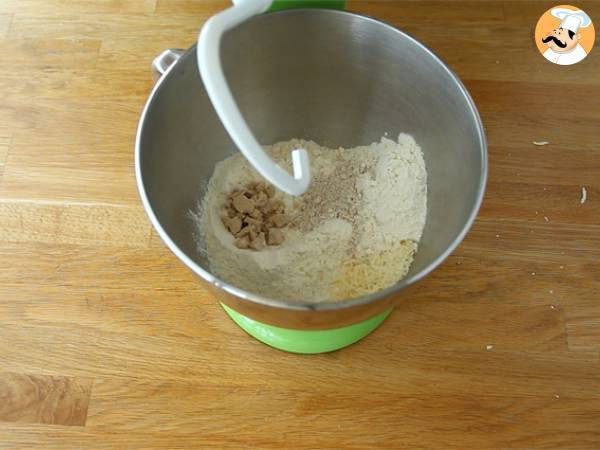 Focaccia aux tomates cerises - Préparation etape 1