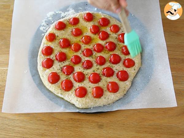 Focaccia aux tomates cerises - Préparation etape 4