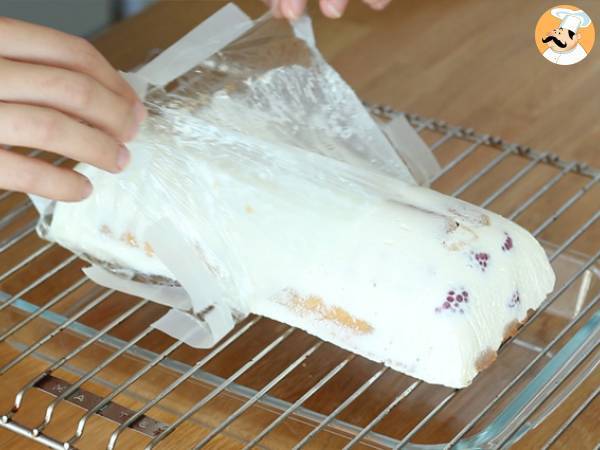 Bûche tiramisu aux framboises - Préparation etape 9