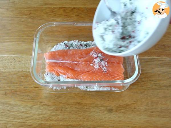 Saumon gravlax facile - Préparation etape 2