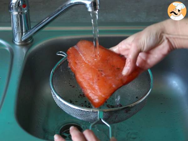 Saumon gravlax facile - Préparation etape 4