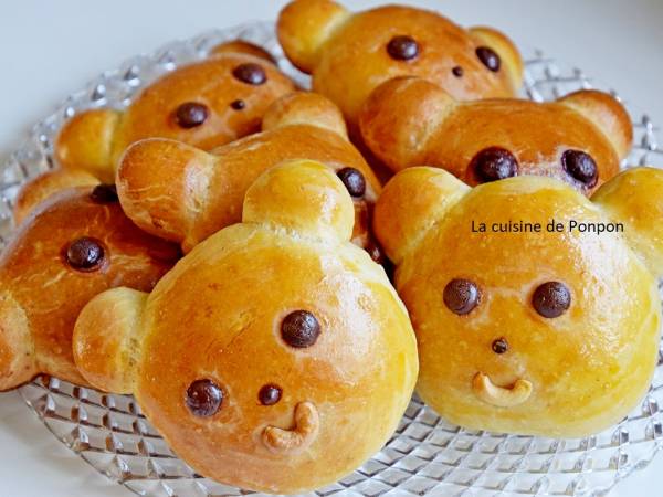 Brioche nounours aux épices de pain d'épices - Préparation etape 3