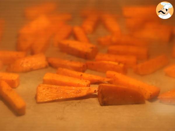 Rouleaux de printemps végétariens - chou rouge et patate douce - Préparation etape 1