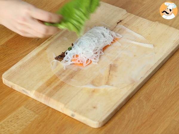 Rouleaux de printemps - bœuf mariné - Préparation etape 5