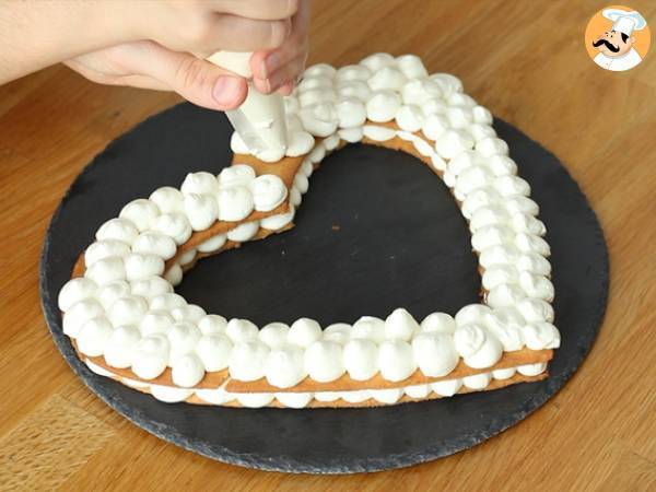 Heart cake au Kinder - Tarte cœur au Kinder pour la saint Valentin - Préparation etape 9