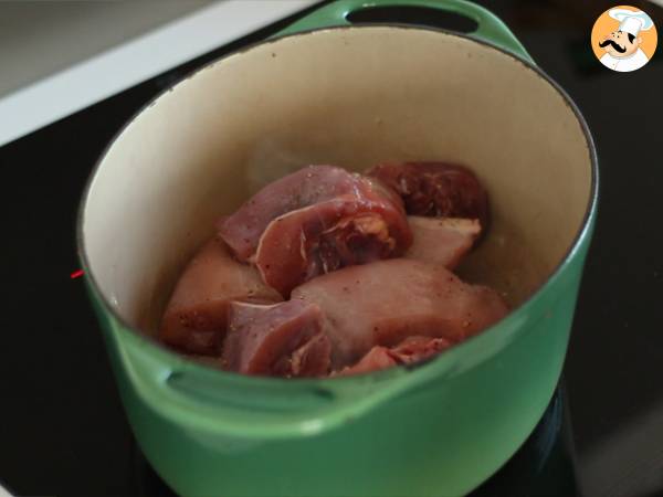 Coq au vin - Préparation etape 2
