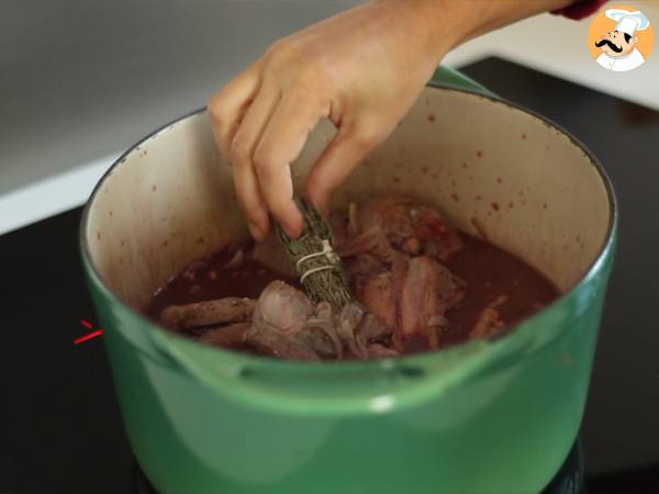 Coq au vin - Préparation etape 3
