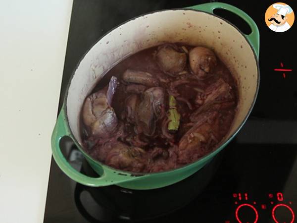Coq au vin - Préparation etape 4