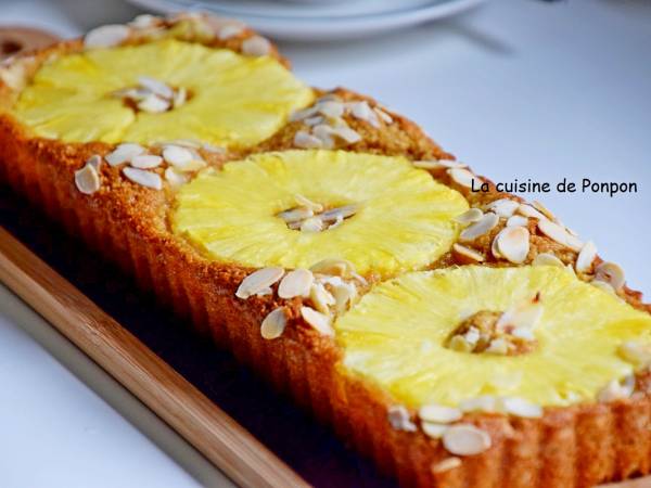 Tarte aux amandes, ricotta et ananas - Préparation etape 3