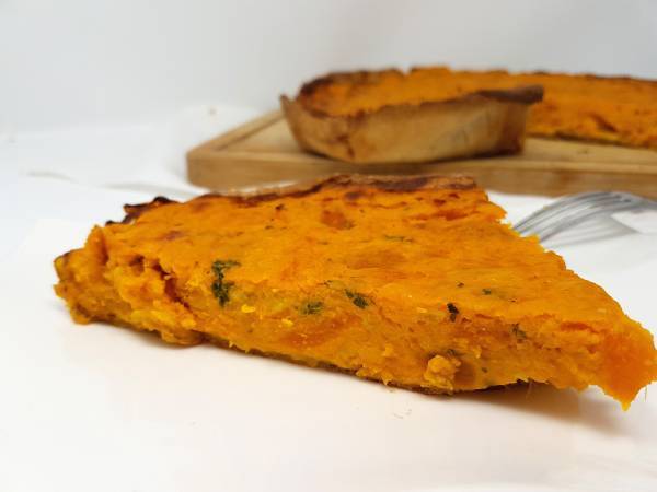 Tarte potiron et chèvre - Préparation etape 6