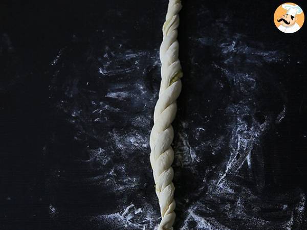 Petits pains tressés au pesto vert - Préparation etape 5