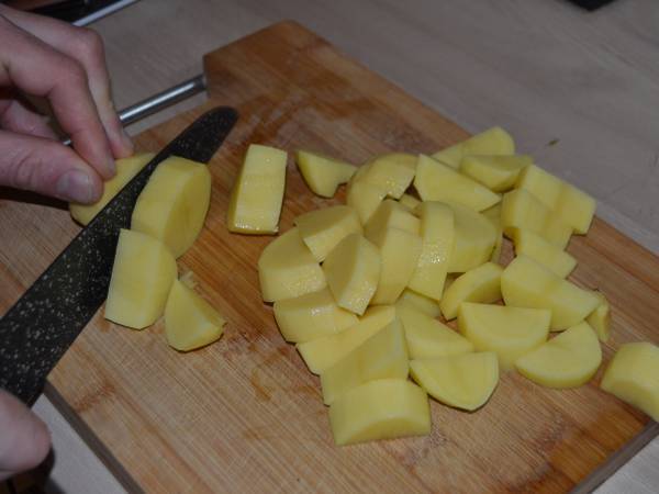 Gnocchi maison parmesan - Préparation etape 1