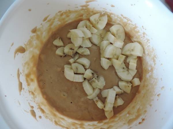 Muffin aux bananes et oréo - Préparation etape 1