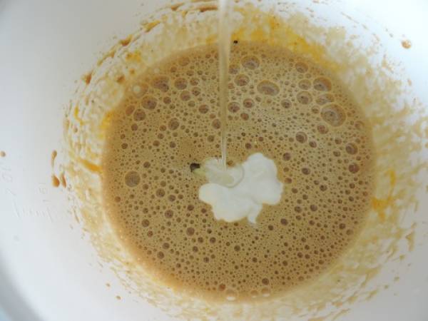 Muffin aux pommes et chocolat blanc - Préparation etape 1