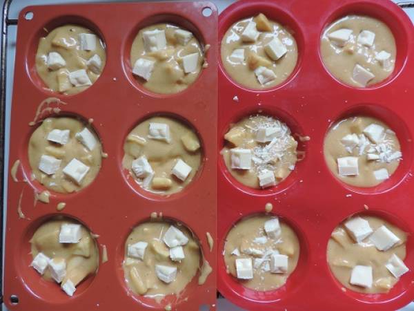 Muffin aux pommes et chocolat blanc - Préparation etape 3