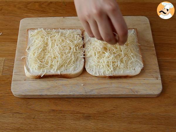 Croque-monsieur gourmands à la béchamel - Préparation etape 1