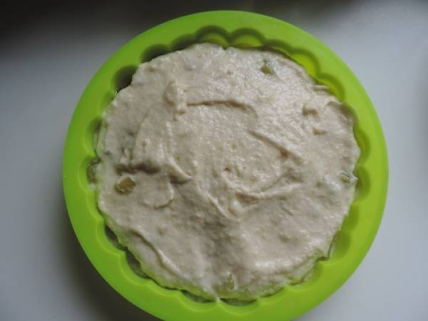 Gâteau moelleux à la rhubarbe et fraises et aux blancs d'oeufs - Préparation etape 6