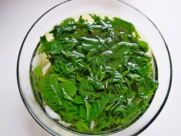 Tarte aux orties et petits pois, végétarien - Préparation etape 1