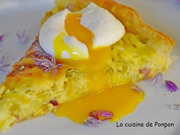 Tarte à la crème de poireaux et moutarde - Préparation etape 5