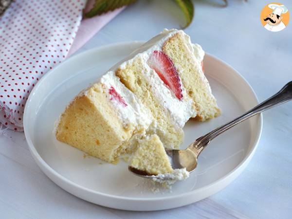 Layer cake aux fraises et crème mascarpone - Préparation etape 13