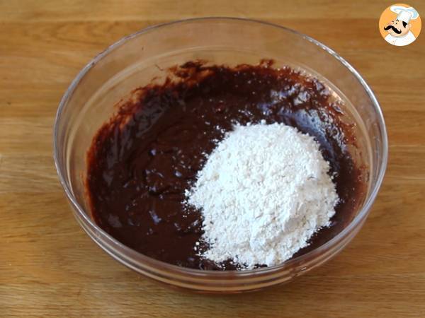 Fondant avocat chocolat sans beurre - sans lactose - Préparation etape 2