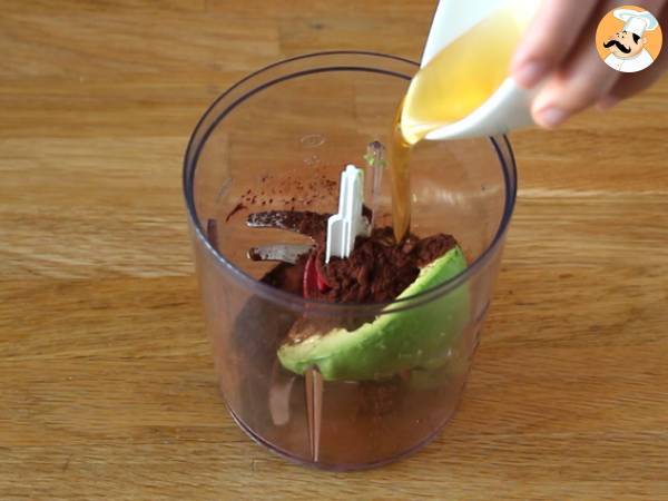 Fondant avocat chocolat sans beurre - sans lactose - Préparation etape 4
