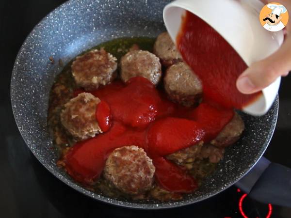 Boulettes de viande cœur mozzarella - Préparation etape 6