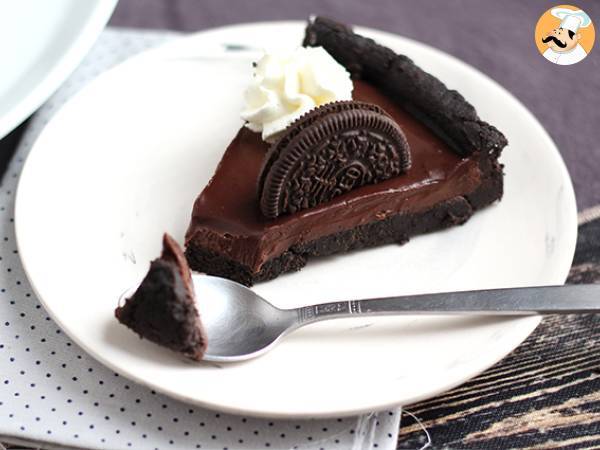 Tarte Oreo et chocolat sans cuisson - Préparation etape 6